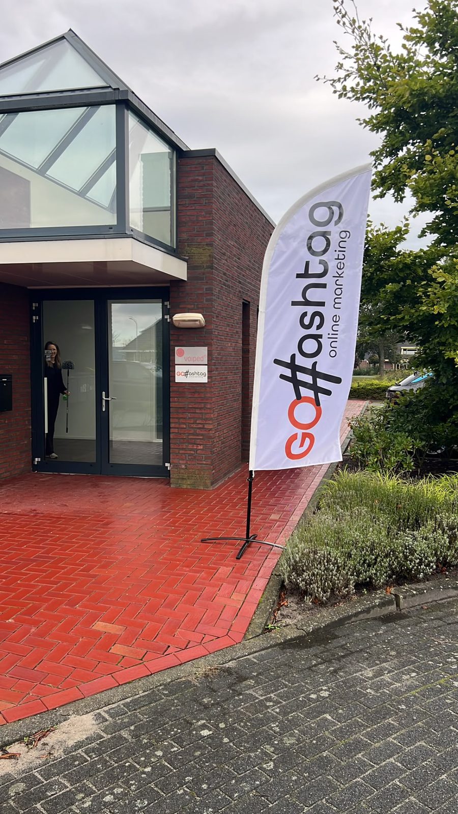 De entree van GoHashtag in Stadskanaal tijdens Marketing Connect