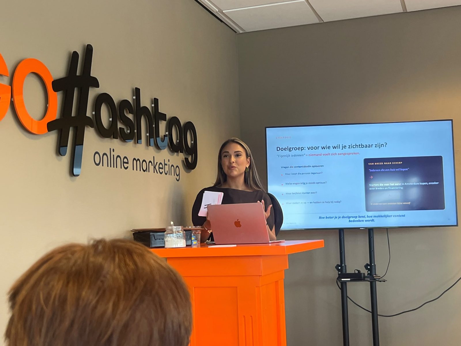 Presentatie met praktische tips tijdens Marketing Connect